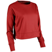 Lineup Fleece Women's Crop Crew - Scarlet - Womens - Medium