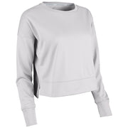 Lineup Fleece Women's Crop Crew - White - Womens - Medium