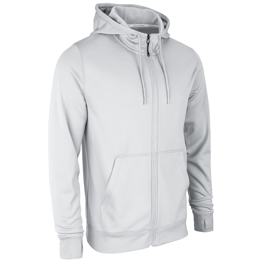 Lineup Fleece Zip Up Hoodie - White - Adult - 3XL
