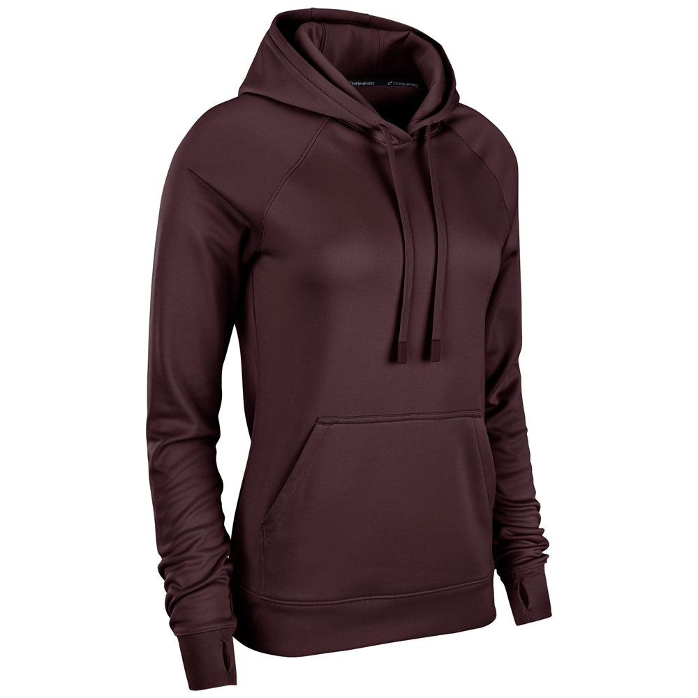 Lineup Fleece Hoodie - Maroon - Womens - XXLarge