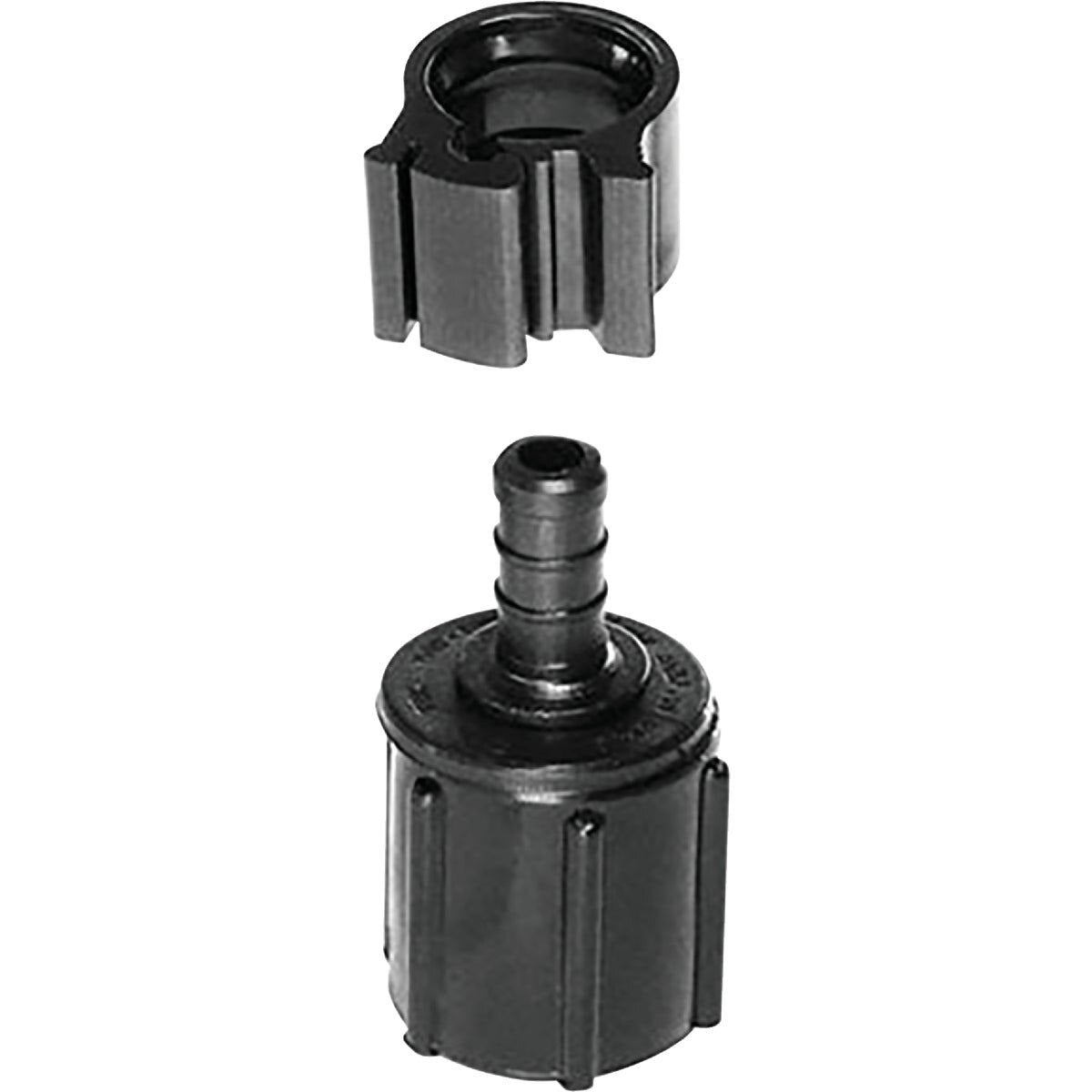 Flair-it PEX 3/8 In x 1/2 In. FPT Poly Alloy (Plastic) PEX Coupling