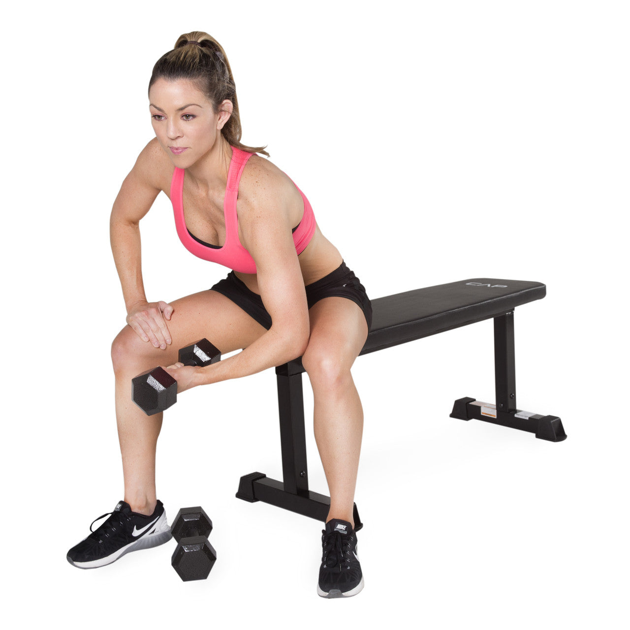 CAP Strength Flat Bench, Black