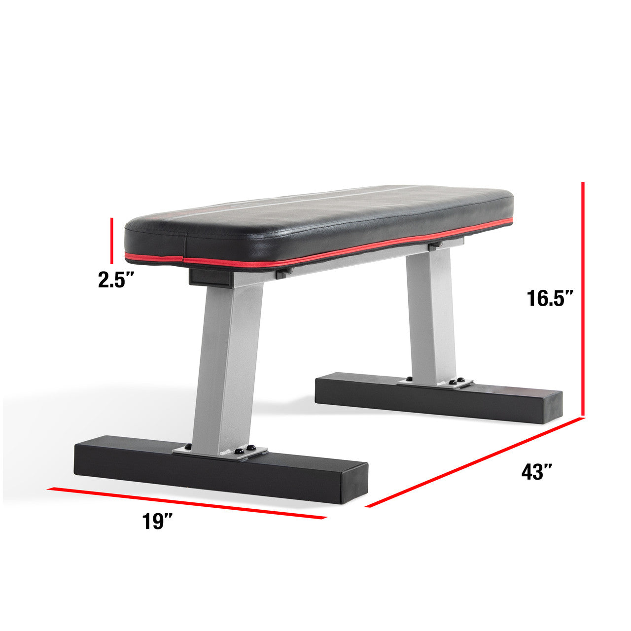 CAP Barbell Flat Weight Bench - Black