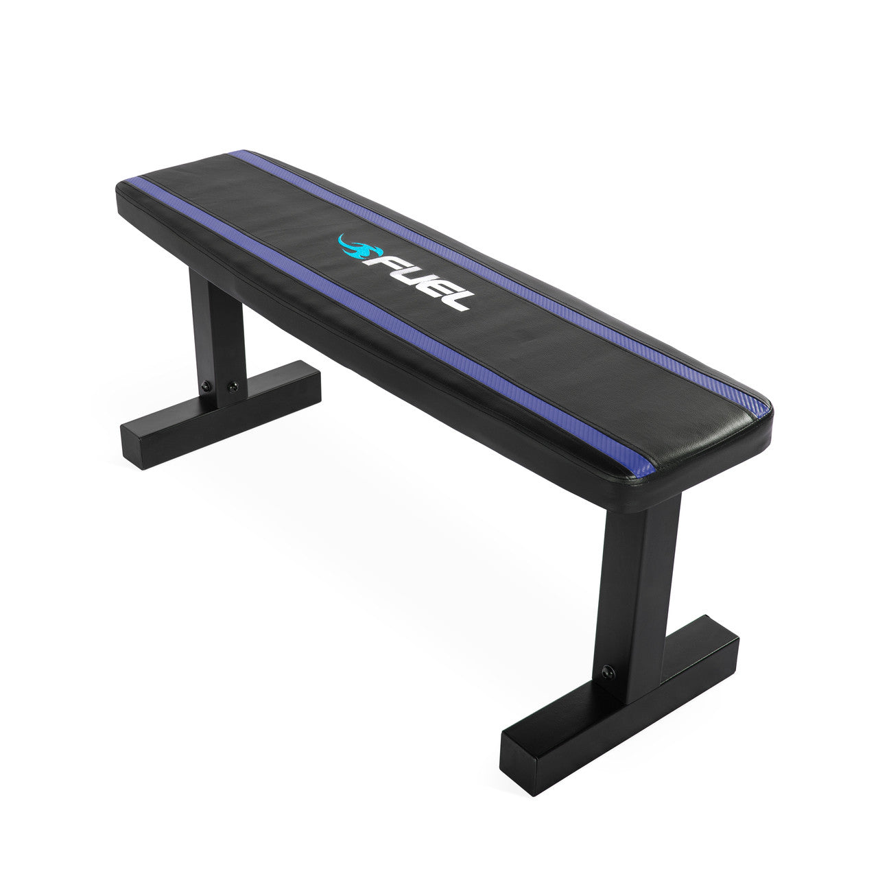 Fuel Pureformance Flat Weight Bench - Black, Blue Stripes