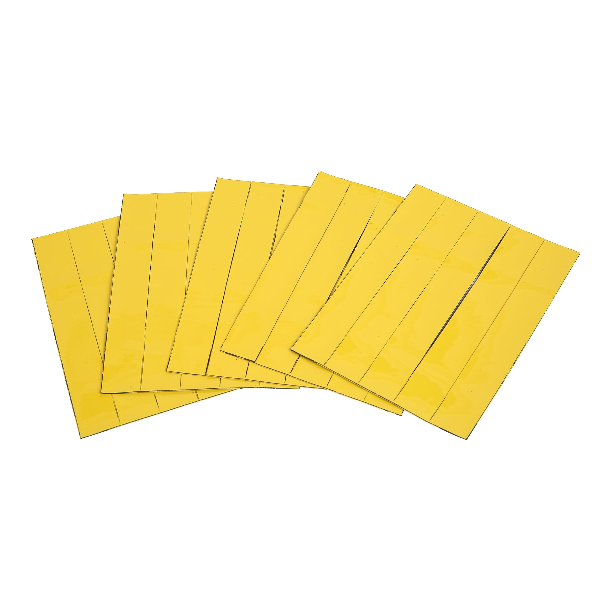 MasterVision Magnetic Write-on wipe-off Tape Strips 7/8"x 6" Yellow 25 pc.