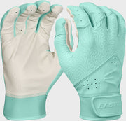Easton Youth/Girls Fundamental 2.0 Fastpitch Batting Gloves - Large - White/Mint