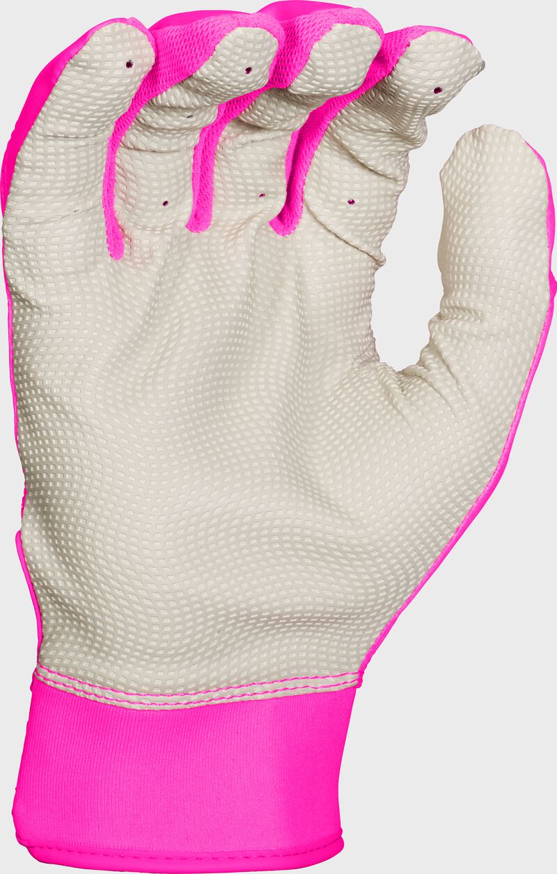 Easton Fundamental 2.0 Fastpitch Softball Batting Gloves - Medium - White/Pink