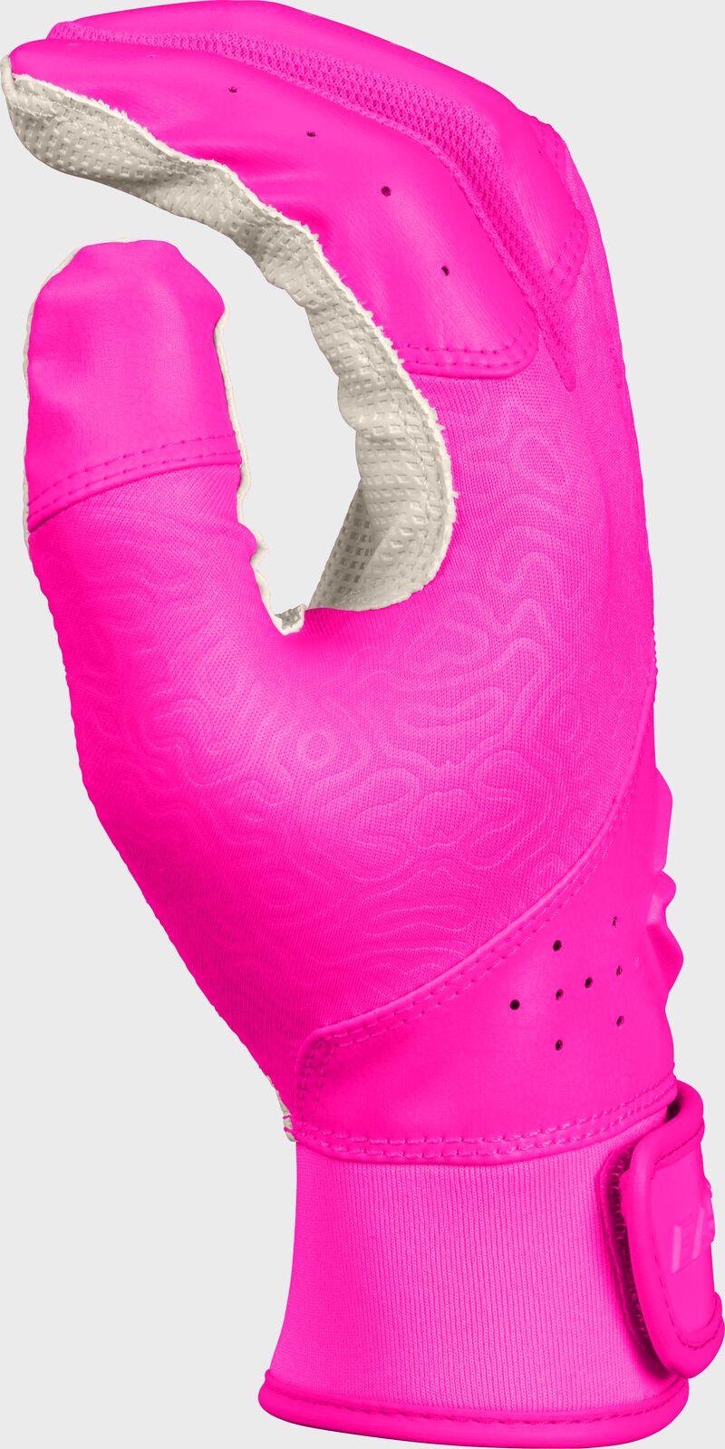 Easton Youth/Girls Fundamental 2.0 Fastpitch Batting Gloves - Medium - White/Pink