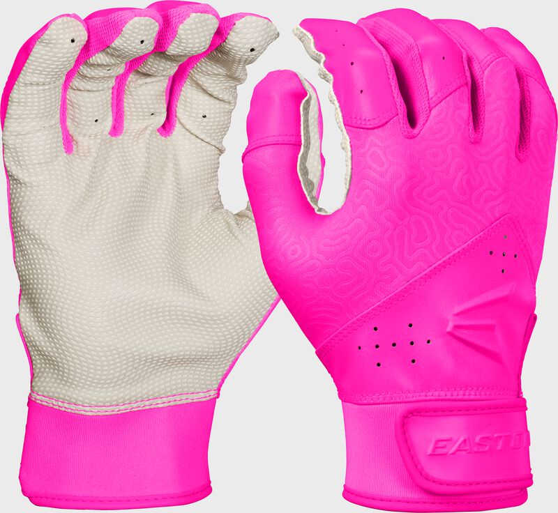 Easton Fundamental 2.0 Fastpitch Softball Batting Gloves - Small - White/Pink