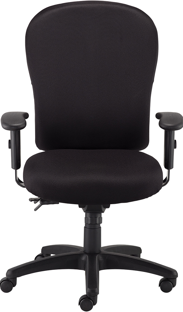 4X4 XL Office Chair - Black Fabric
