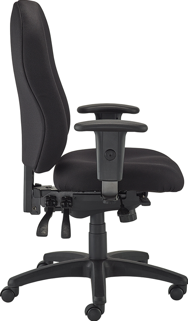 4X4 XL Office Chair - Black Fabric