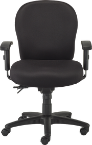Racer Office Chair - Black Fabric