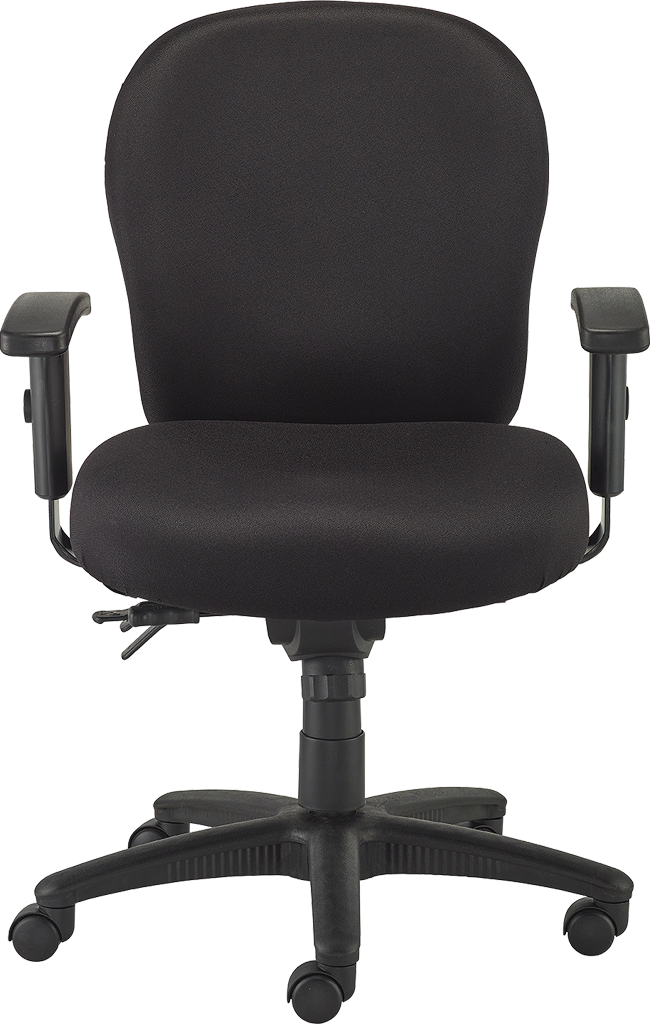 Racer Office Chair - Black Fabric