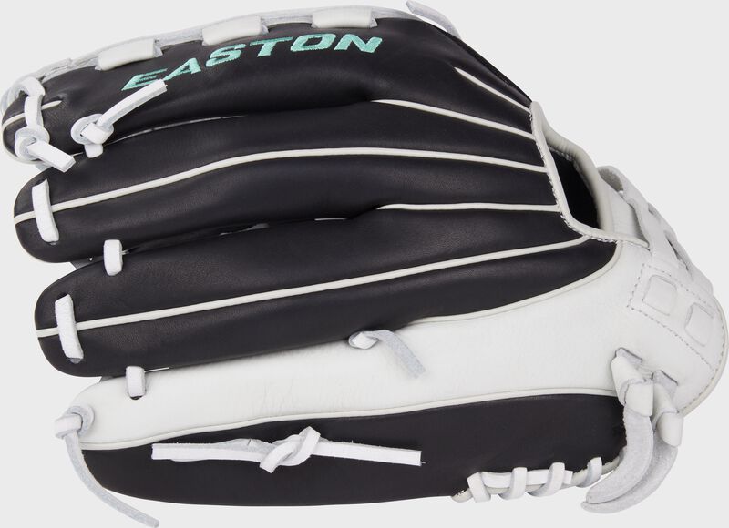 Easton Fundamental Fastpitch Series 12.5-Inch Softball Glove - Right Hand Thrower - Black/White