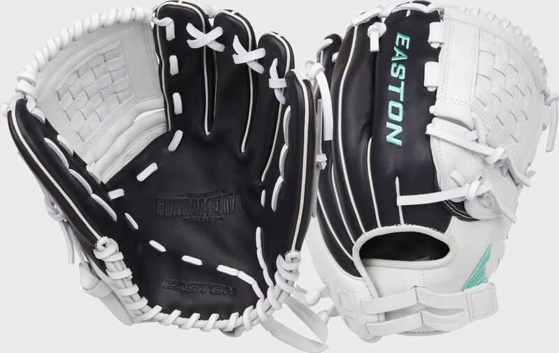Easton Fundamental Fastpitch Series 12-Inch Softball Glove - Left Hand Thrower - Black/White