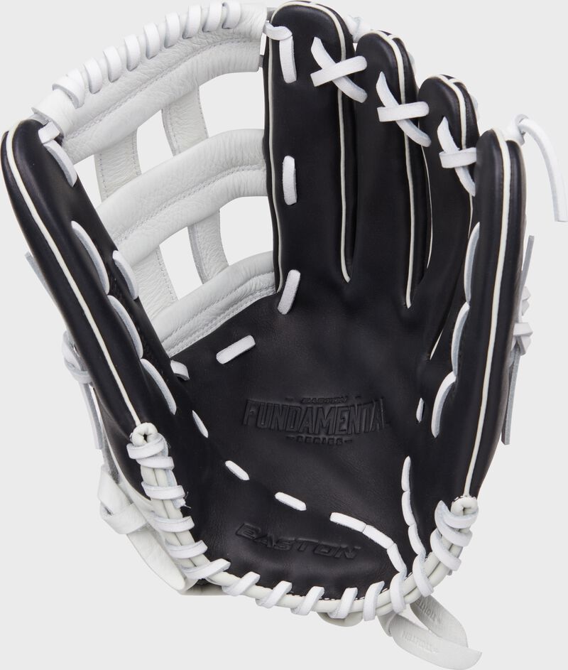 Easton Fundamental Fastpitch Series 13-Inch Softball Glove - Left Hand Thrower - Black/White