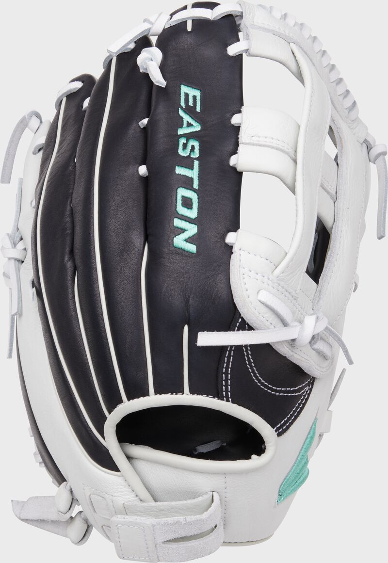 Easton Fundamental Fastpitch Series 13-Inch Softball Glove - Right Hand Thrower - Black/White