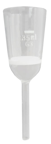 Funnel Sintered Borosilicate Glass Fine 3 35ml.