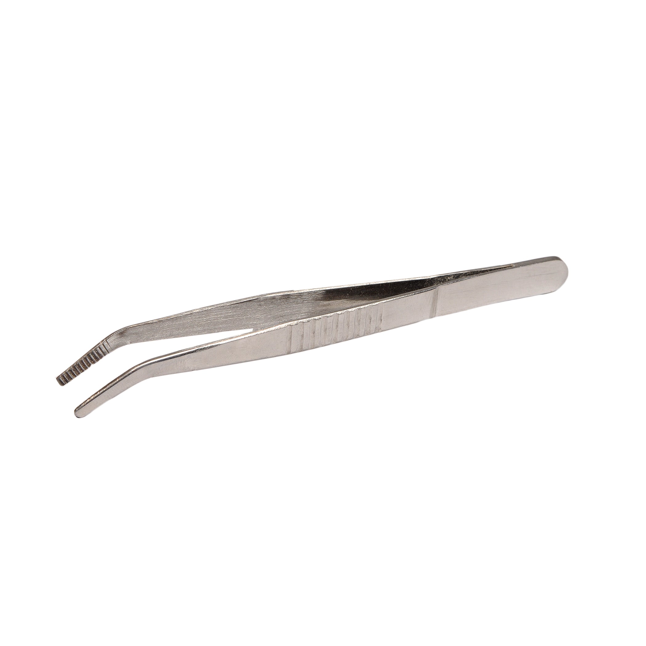 United Scientific® Stainless Steel Forceps, Angular Blunt, 5"