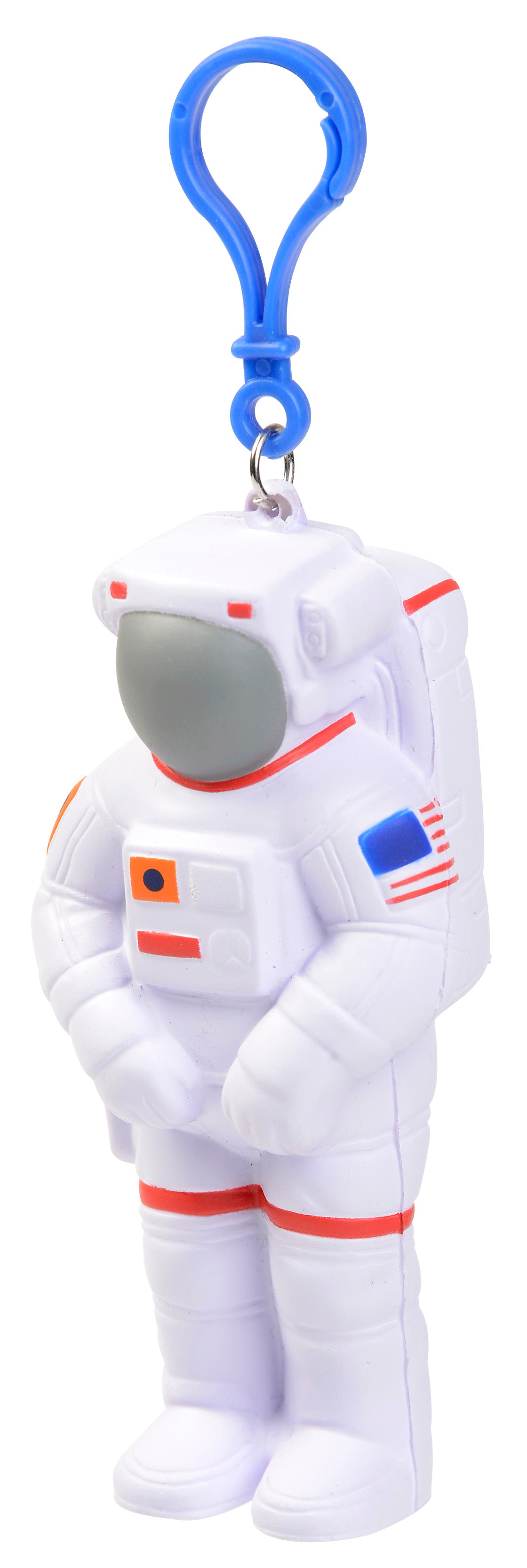 Foam Astronaut Stress Toy with Backpack Clip, Artemis Logo