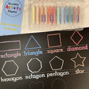 Activity Playmat- Numbers & Shapes (2-sided)