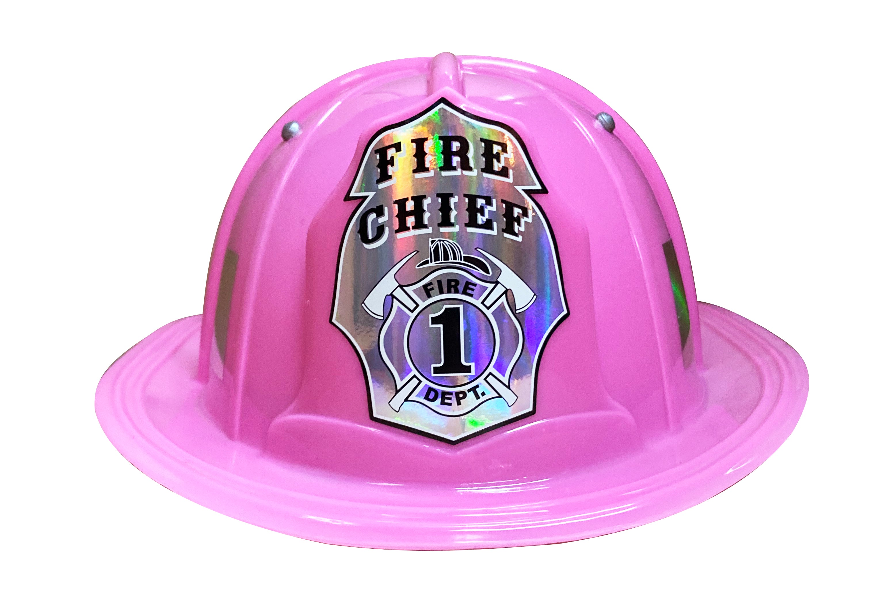 Jr. Firefighter Helmet, Pink, Adjustable Size