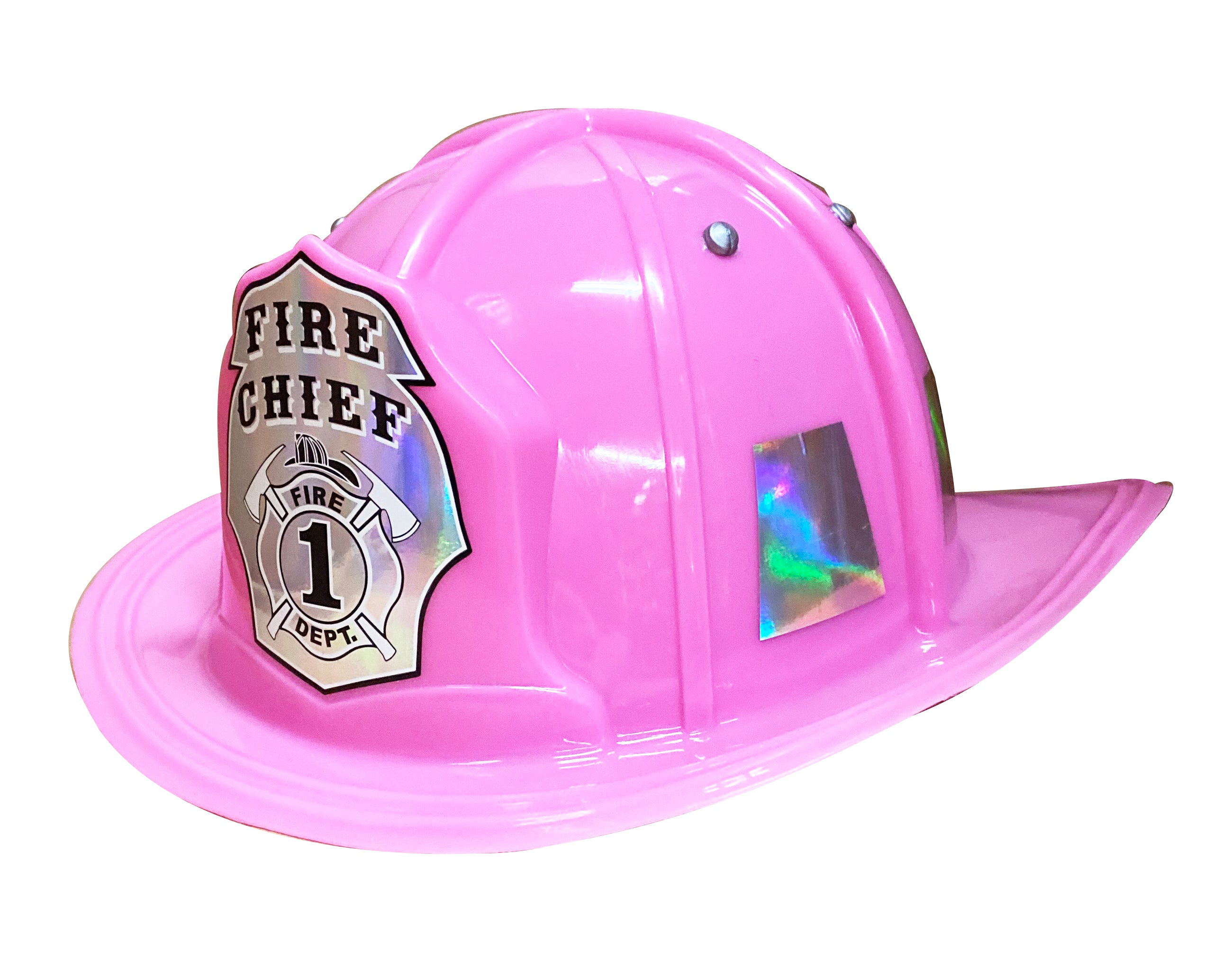 Jr. Firefighter Helmet, Pink, Adjustable Size