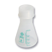 United Scientific® Wide-Mouth Erlenmeyer Flask, PP, 125 mL, comes with 12