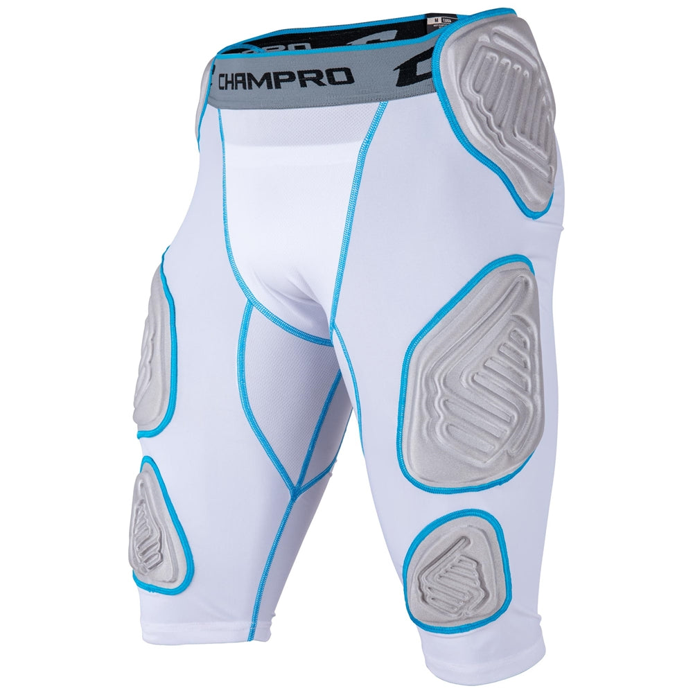 Bull-Rush 7-Pad Girdle - White Grey Inset - Adult - Medium