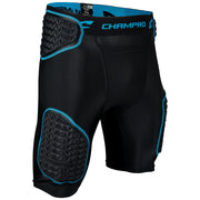 Bull Rush 5-Pad Girdle - Black Optic Blue - Youth - Small