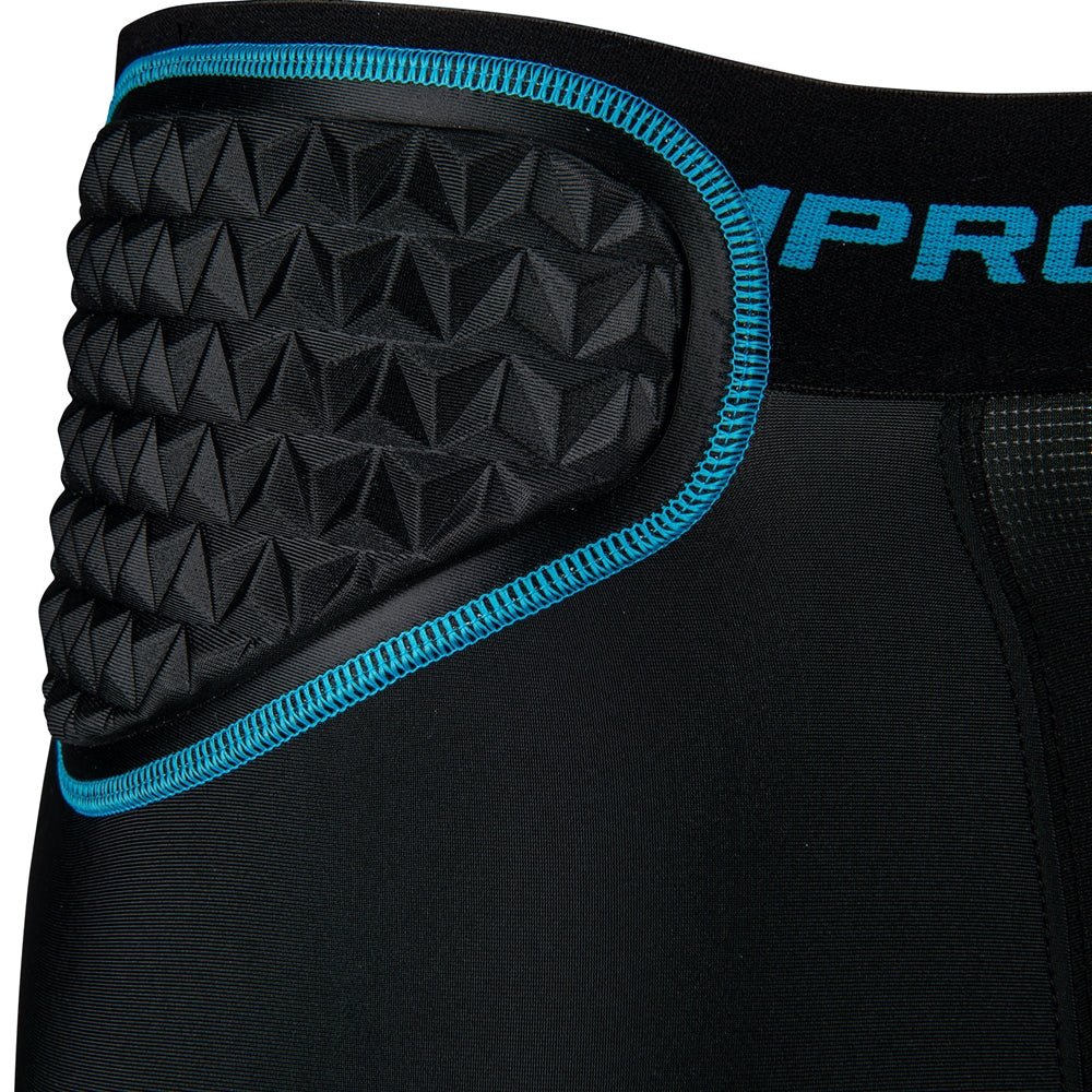 Bull Rush 5-Pad Girdle - Black Optic Blue - Adult - 3XL