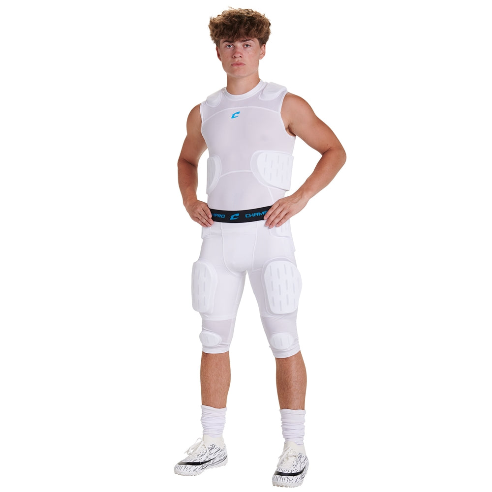 Formation 7-Pad Girdle - White - Youth - Medium