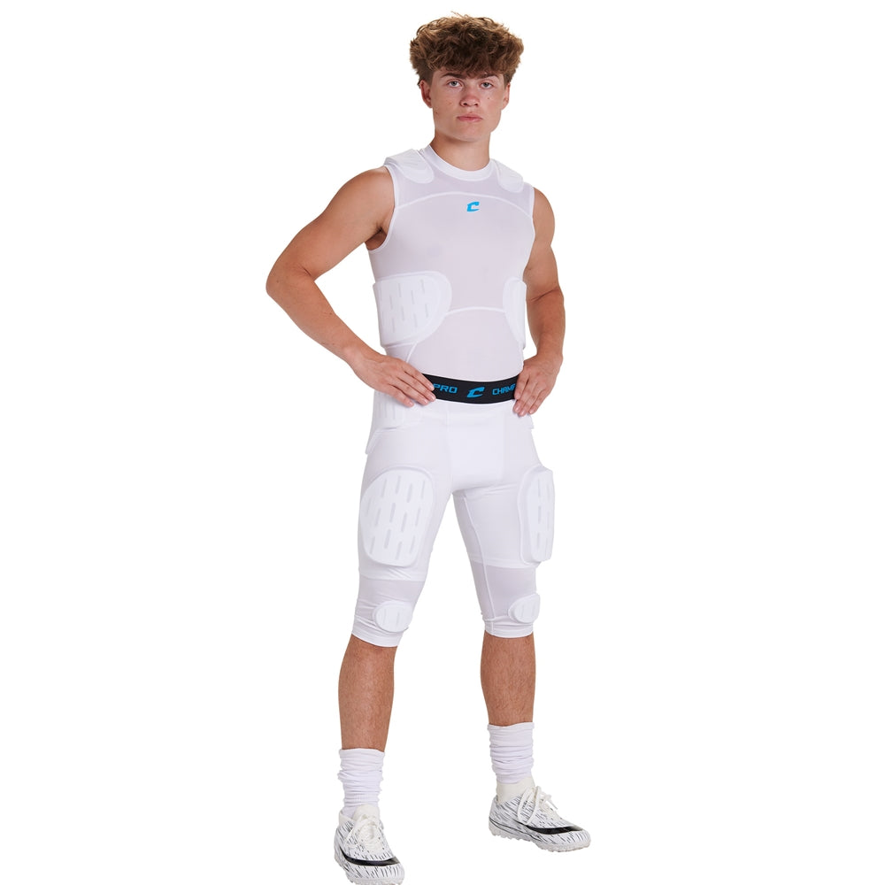 Formation 7-Pad Girdle - White - Youth - Large