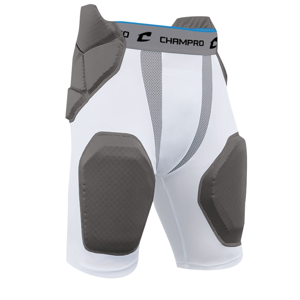 Integrated Girdle w/ Built-in Hip - White Grey Inset - Youth - Small