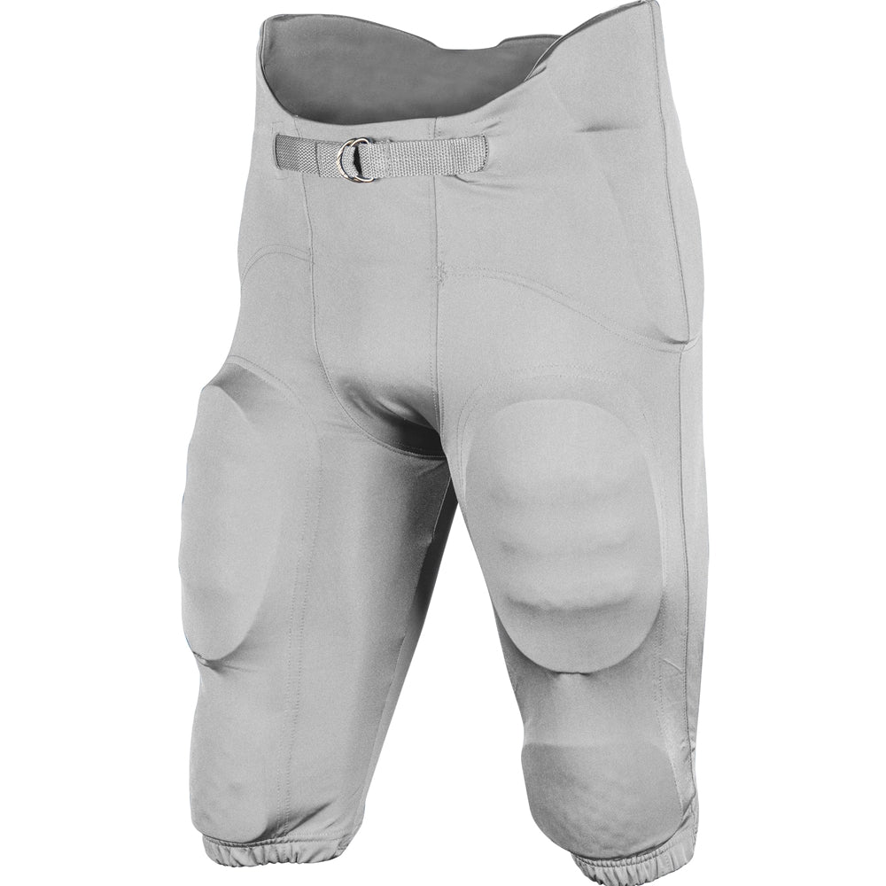 TERMINATOR-2 Integrated Football Pant - Silver - Youth - 2XS