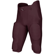 BOOTLEG-2 Integrated Football Pant - Maroon - Adult - Small
