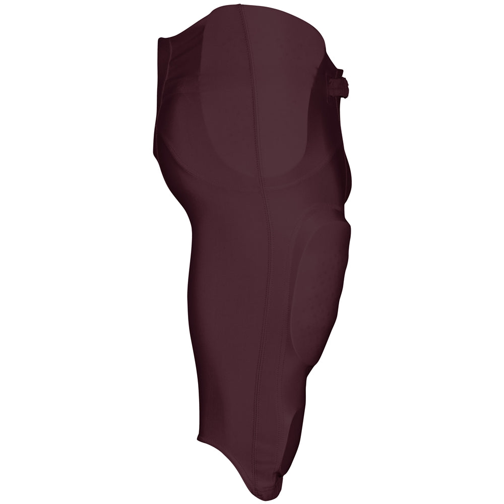 BOOTLEG-2 Integrated Football Pant - Maroon - Youth - 2XS