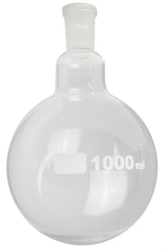 Flask Round Bottom 1000ml 24/40 Borosilicate Glass.