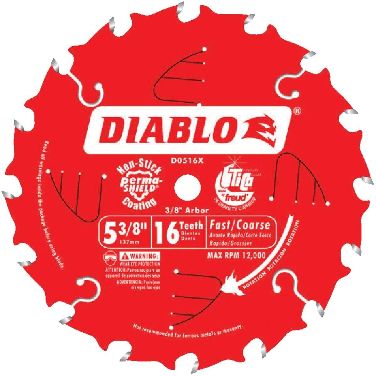 Diablo 5-3/8 In. 16-Tooth Fast Framing Circular Saw Blade