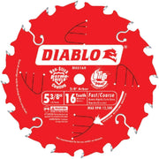 Diablo 5-3/8 In. 16-Tooth Fast Framing Circular Saw Blade