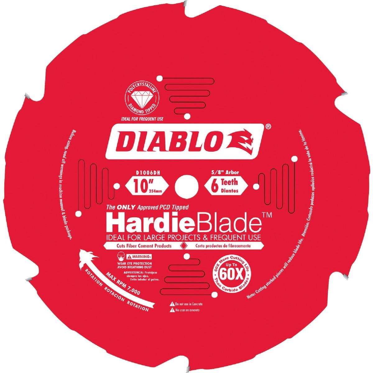 D1006DH Freud and Diablo HardieBlade, PCD Fiber Cement Circular Saw Blade