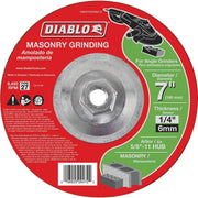 Diablo Type 27 7 In. x 1/4 In. x 5/8 In. Masonry Grinding Cut-Off Wheel