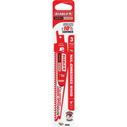 Diablo Demo Demon 6 In. 6 TPI Carbide Wood w/Nails Reciprocating Saw Blade (3-Pack)
