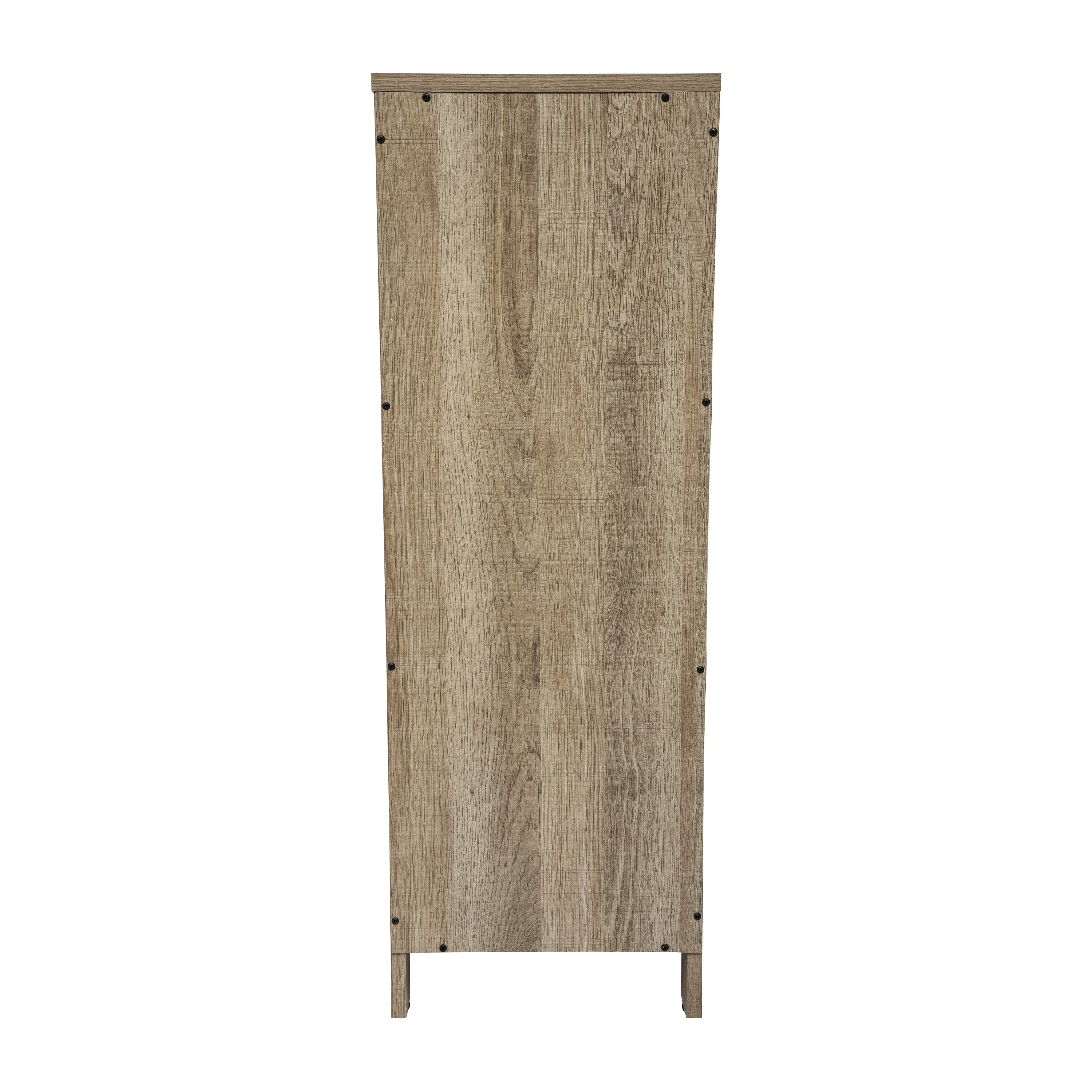 Dune Farmhouse Bathroom Storage Organizer with Two Removable Drawers and Open Display Shelf in Brown