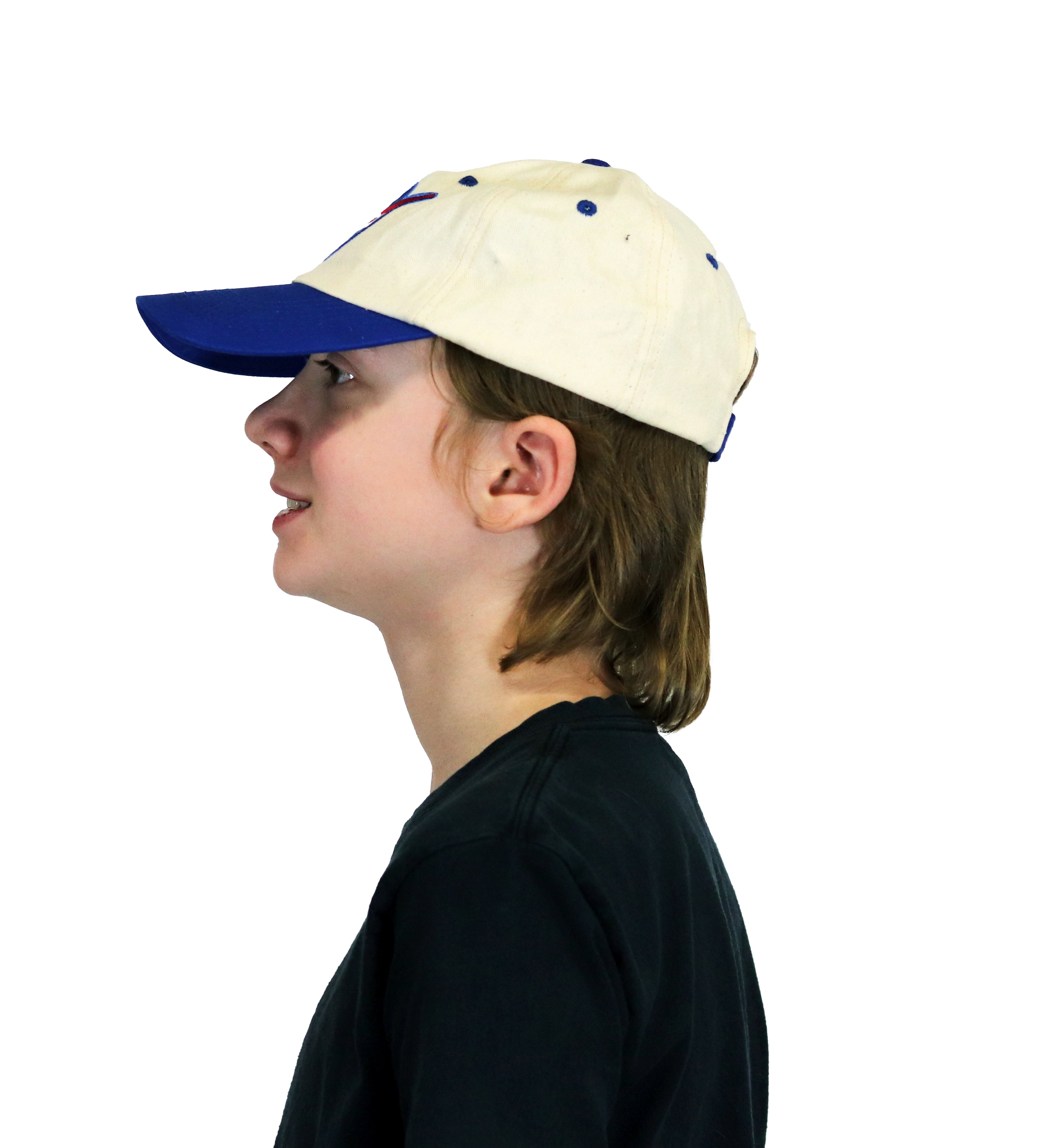 Jr. Flight, Cap Only, Adjustable Youth Size, Blue and White