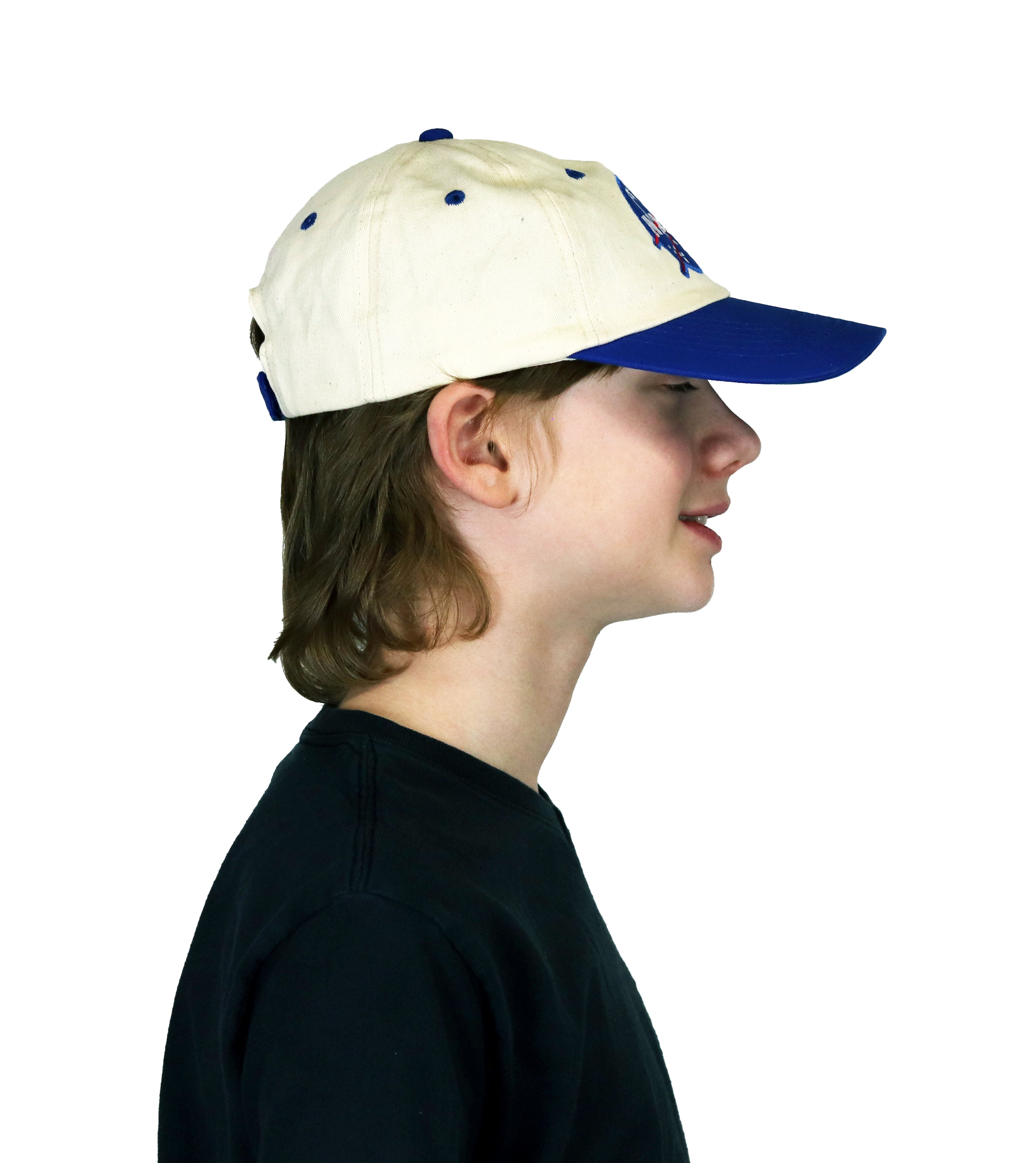 Jr. Flight, Cap Only, Adjustable Youth Size, Blue and White