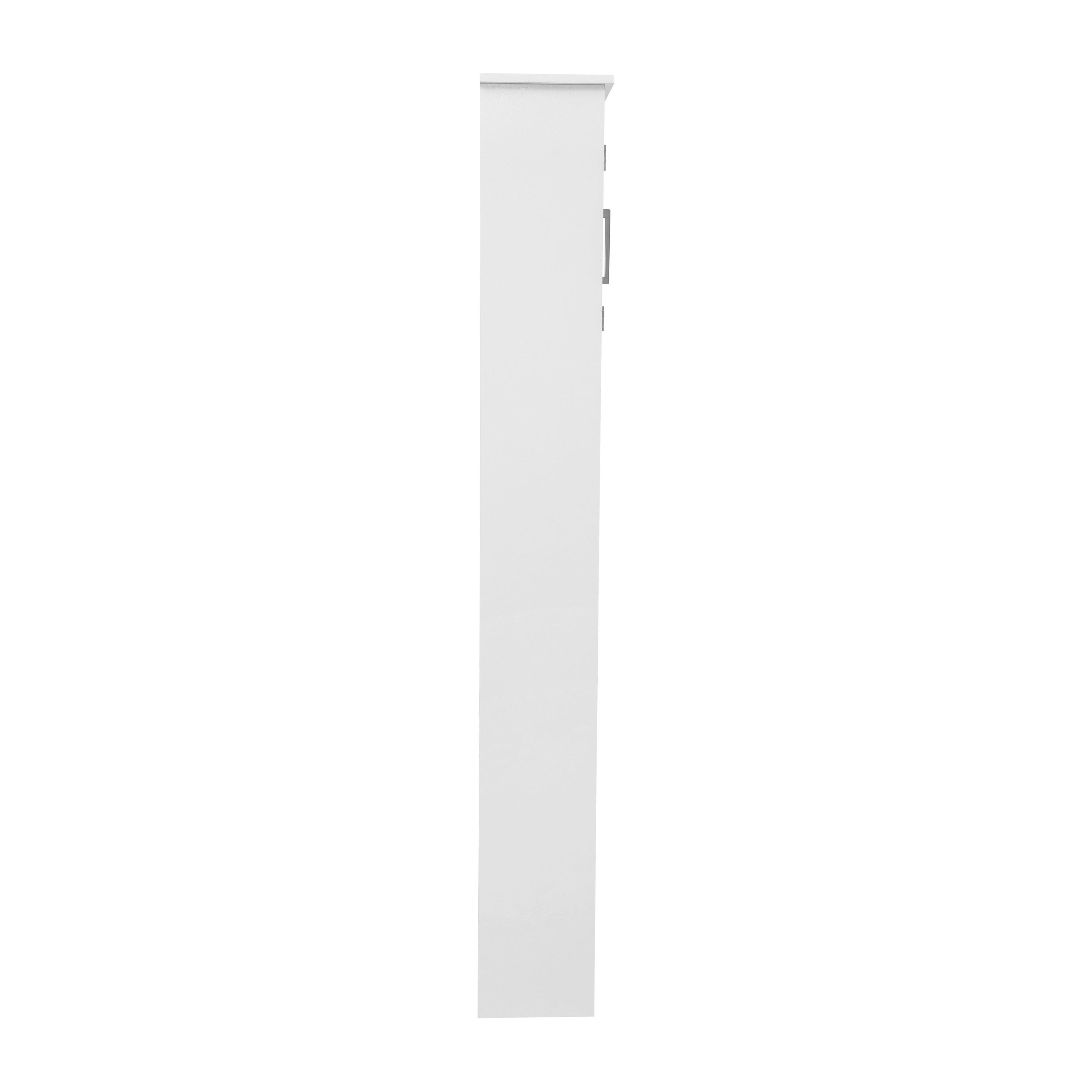 Vega Over the Toilet Bathroom Storage Cabinet Organizer with 2 Magnetic Closure Doors, Adjustable Cabinet Shelf, and Open Lower Shelf in White