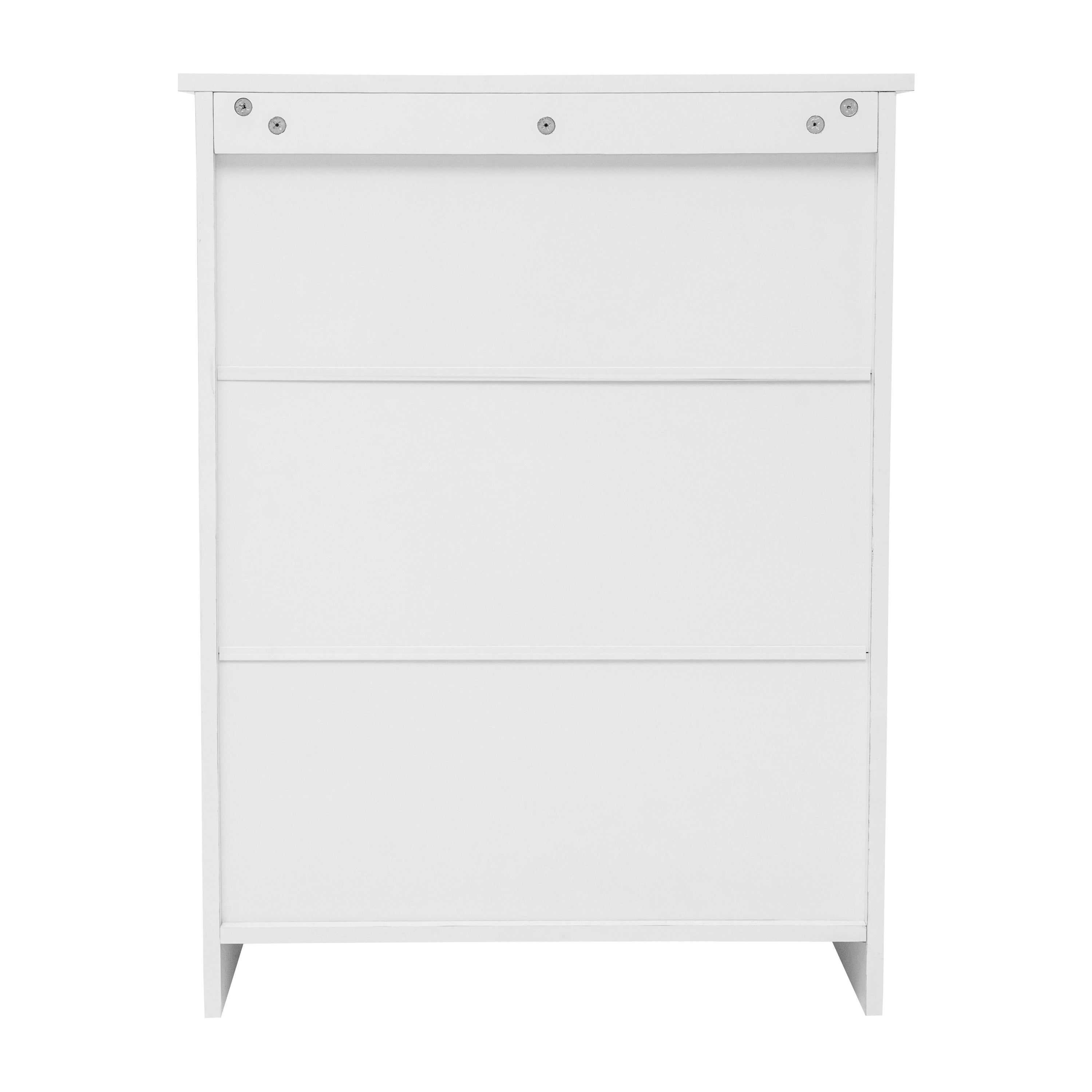 Vega Bathroom Storage Cabinet Organizer with Two Magnetic Closure Doors, In-Cabinet Adjustable Shelf, and Upper Open Shelf in White