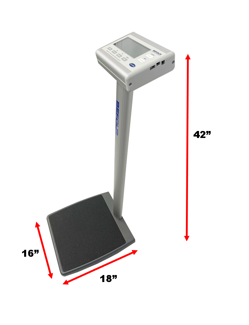 Sports And Fitness Column Scale With Bmi