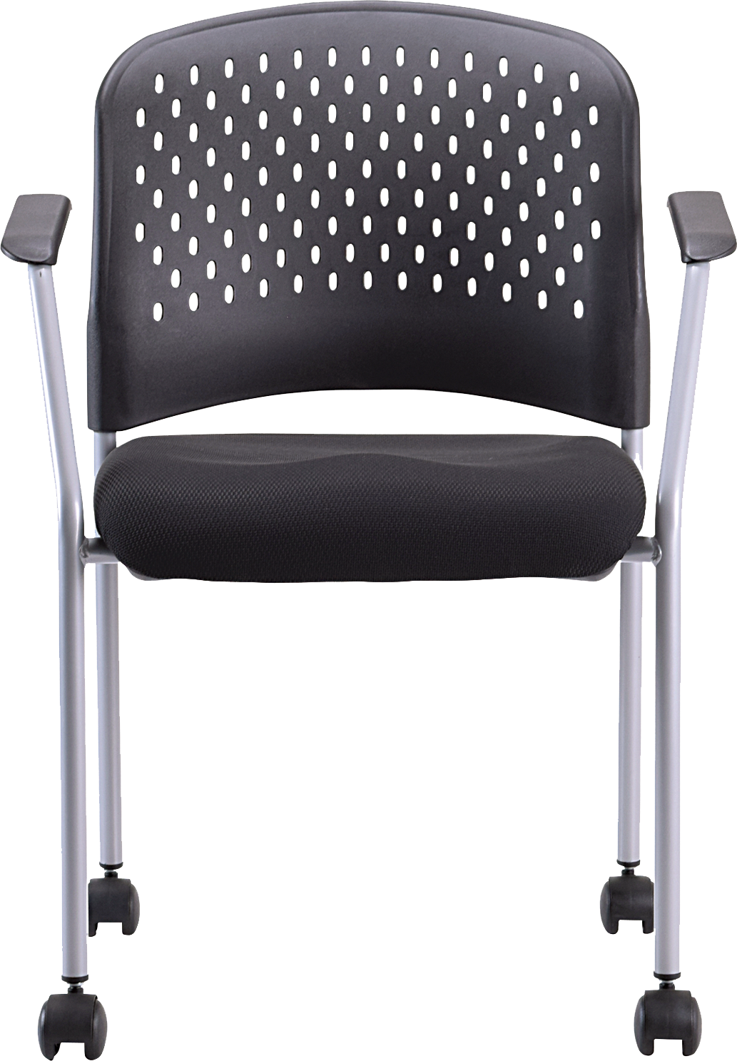 Breeze Chair With Casters - Black Fabric